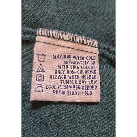 Bobbie Brooks Turtleneck Top Dark Green Long Sleeve XL Christmas Reindeer Teache - Picture 10 of 10